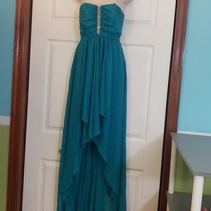 Laundry by Shelli Segal High Low Turquoise dress
